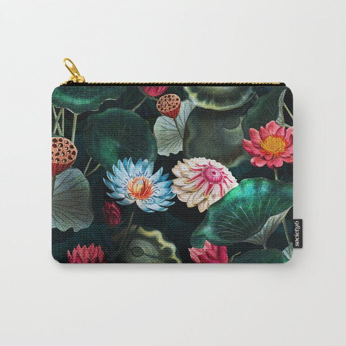 Water Lily - Night Carry All Pouch Gallery Image 1
