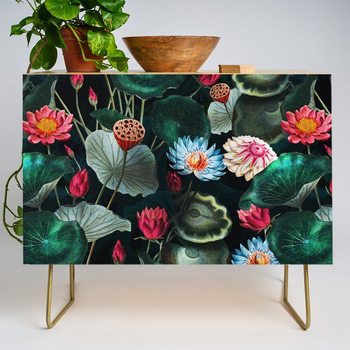 Water Lily - Night Credenza Gallery Image 1