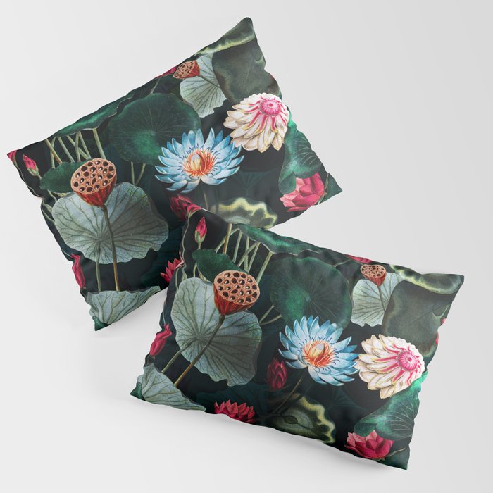 Water Lily - Night Pillow Sham Gallery Image 1