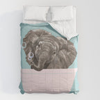 Baby Elephant in Bathtub Comforter Gallery Image 6