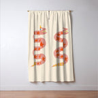 Abstraction_LITTLE_KING_COBRA_SNAKE_CUTE_ADORABLE_POP_ART_0916A Window Curtain Gallery Image 3