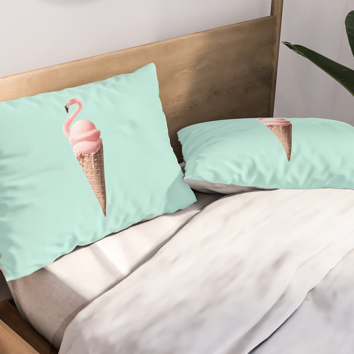 FLAMINGO CONE Pillow Sham Gallery Image 2
