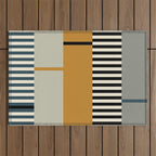 Irregular Stripes 2 neutral Outdoor Rug Gallery Image 1
