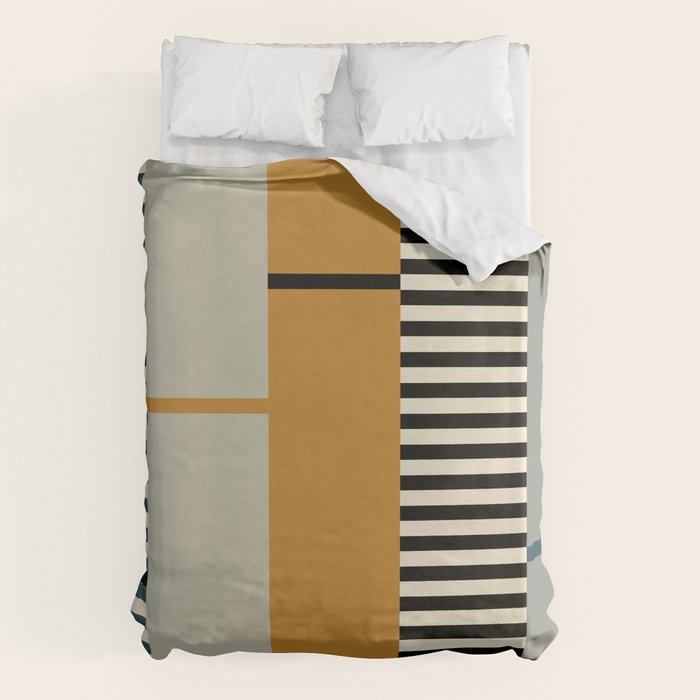 Irregular Stripes 2 neutral Duvet Cover Gallery Image 6