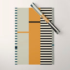 Irregular Stripes 2 neutral Wrapping Paper Gallery Image 1
