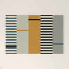 Irregular Stripes 2 neutral Welcome Mat Gallery Image 1