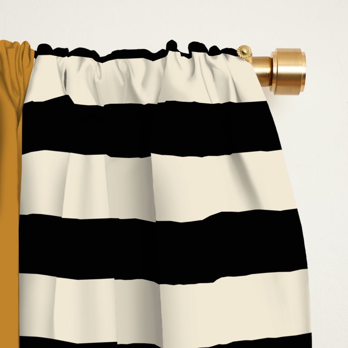 Irregular Stripes 2 neutral Window Curtain Gallery Image 2