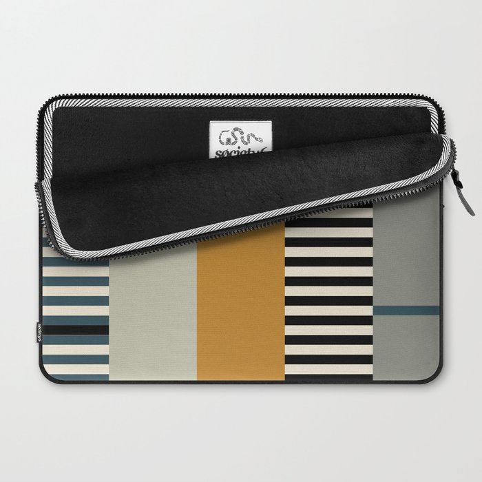 Irregular Stripes 2 neutral Laptop Sleeve Gallery Image 2