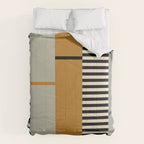 Irregular Stripes 2 neutral Comforter Gallery Image 6