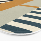 Irregular Stripes 2 neutral Bath Mat Gallery Image 3
