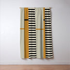 Irregular Stripes 2 neutral Window Curtain Gallery Image 3