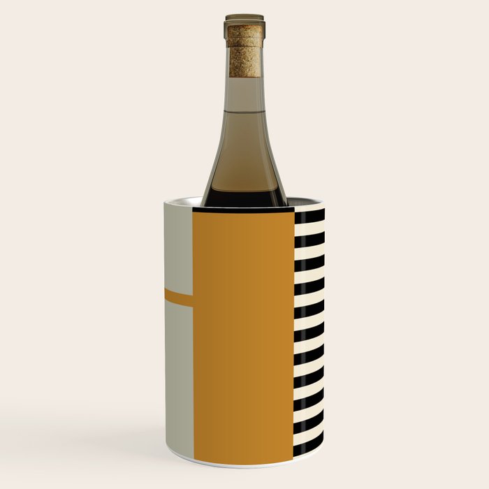 Irregular Stripes 2 neutral Wine Chiller Gallery Image 1