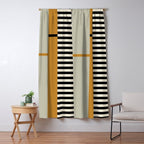 Irregular Stripes 2 neutral Window Curtain Gallery Image 5