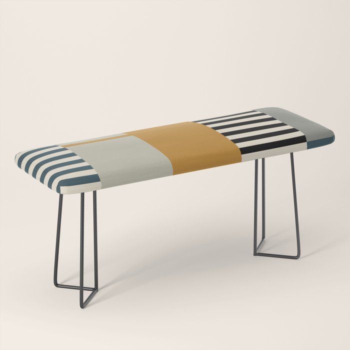 Irregular Stripes 2 neutral Bench Gallery Image 1