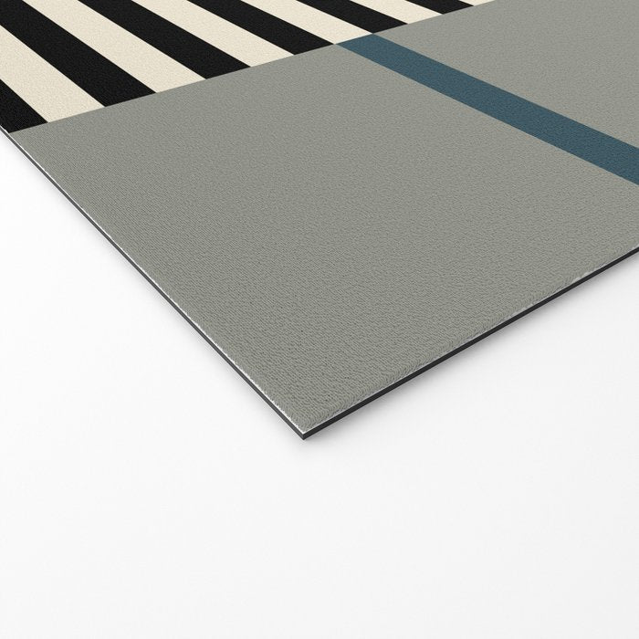 Irregular Stripes 2 neutral Welcome Mat Gallery Image 2