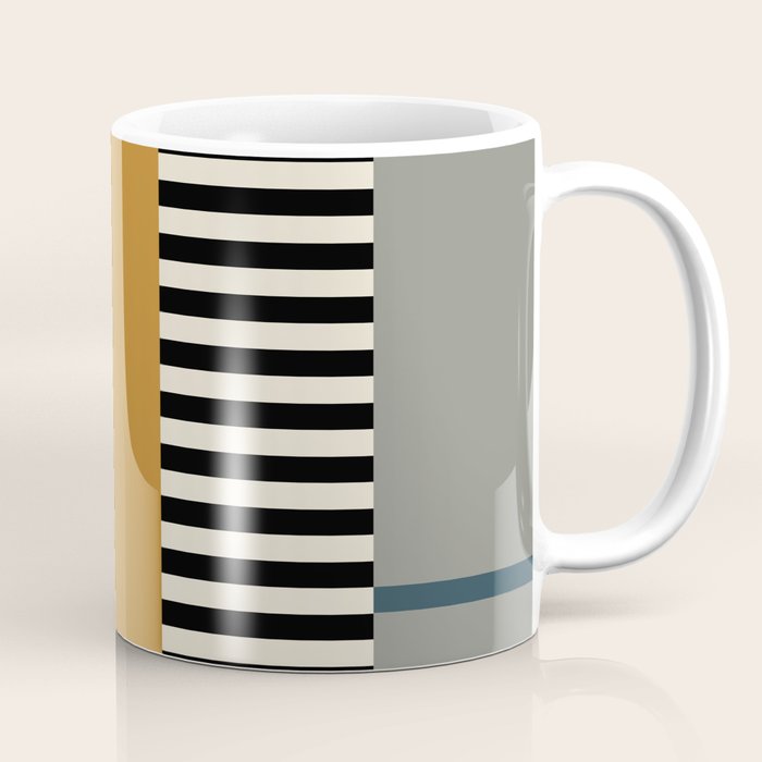 Irregular Stripes 2 neutral Coffee Mug Gallery Image 1