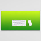 Bright Chartreuse Green Ombre Desk Mat Gallery Image 1