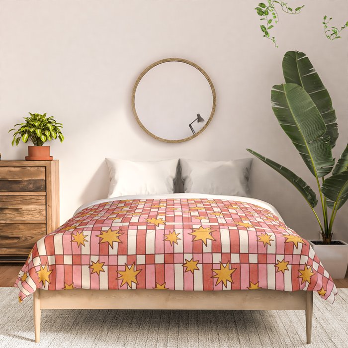 Retro Starry Plaid Comforter Gallery Image 3