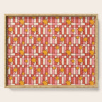 Retro Starry Plaid Serving Tray Gallery Image 1