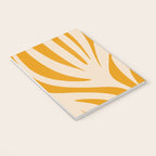 Maldives Minimalist Botanical Abstract in Honey Mustard  Notebook Gallery Image 3