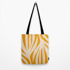 Maldives Minimalist Botanical Abstract in Honey Mustard  Tote Bag Gallery Image 2