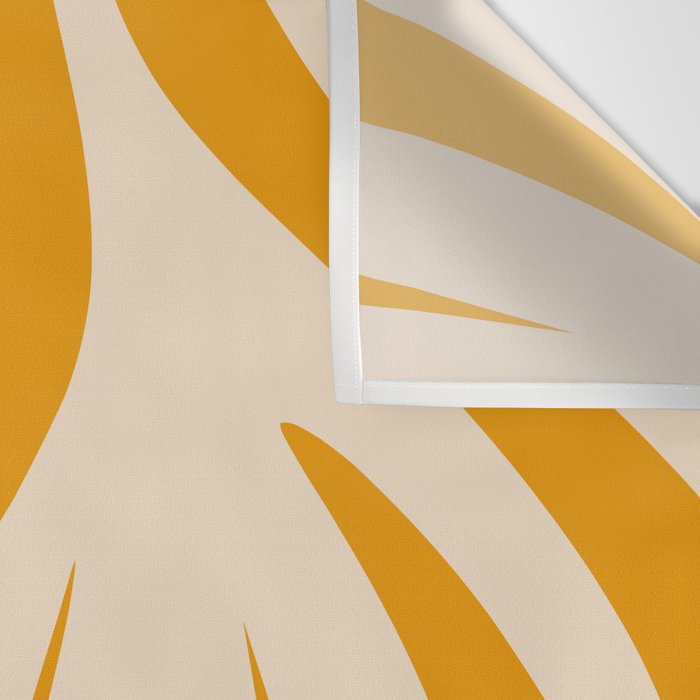 Maldives Minimalist Botanical Abstract in Honey Mustard  Wall Tapestry Gallery Image 3