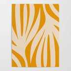 Maldives Minimalist Botanical Abstract in Honey Mustard  Poster Gallery Image 4