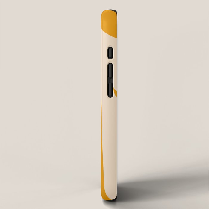 Maldives Minimalist Botanical Abstract in Honey Mustard  iPhone Case Gallery Image 2