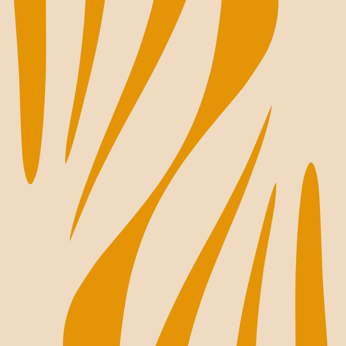 Maldives Minimalist Botanical Abstract in Honey Mustard  Coffee Mug Gallery Image 2