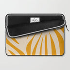 Maldives Minimalist Botanical Abstract in Honey Mustard  Laptop Sleeve Gallery Image 2
