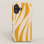 Maldives Minimalist Botanical Abstract in Honey Mustard  iPhone Case Gallery Image 1