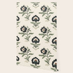 Elegant Vintage Floral Pattern Wallpaper Gallery Image 2