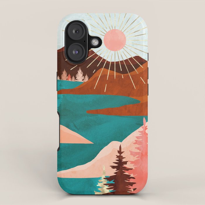 Retro Lake iPhone Case Gallery Image 1