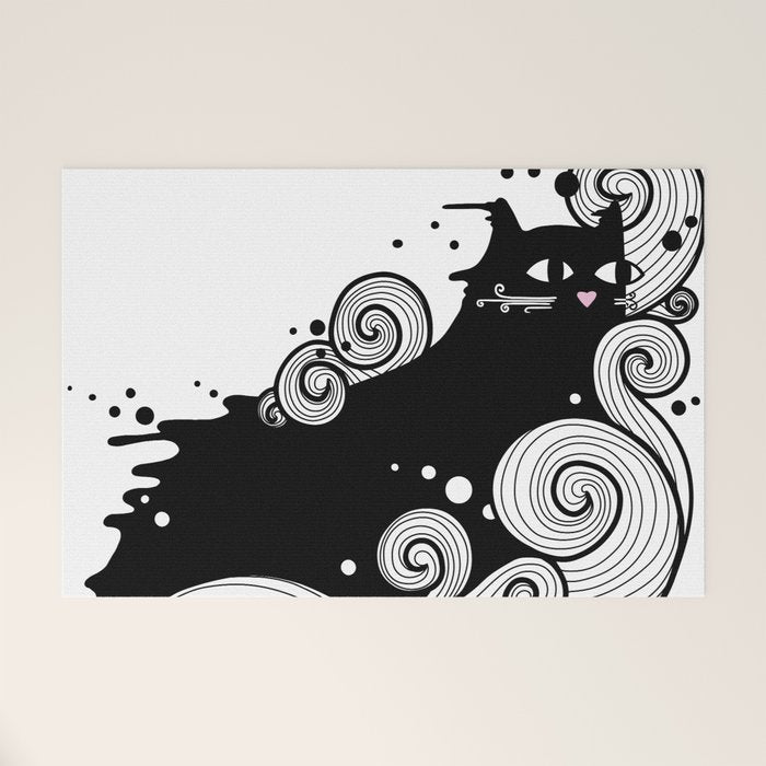 The Cat and the Sea Welcome Mat Gallery Image 1