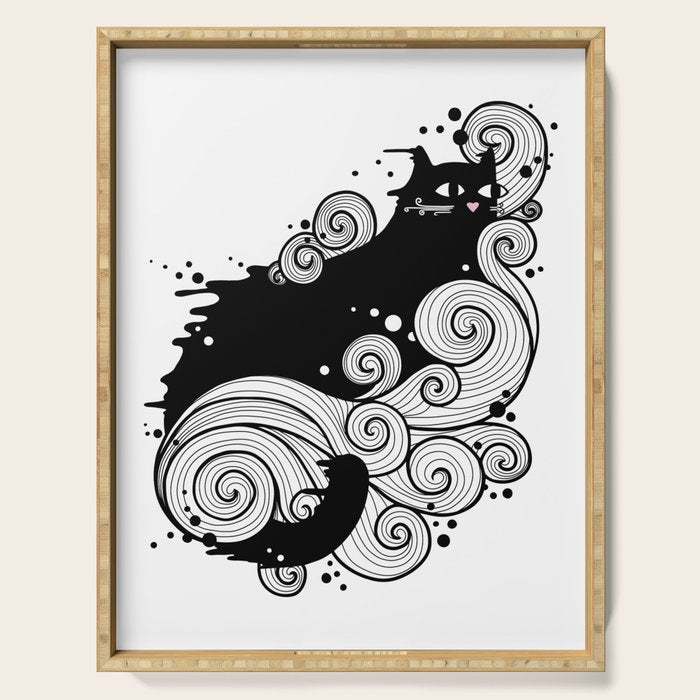 The Cat and the Sea Serving Tray Gallery Image 1