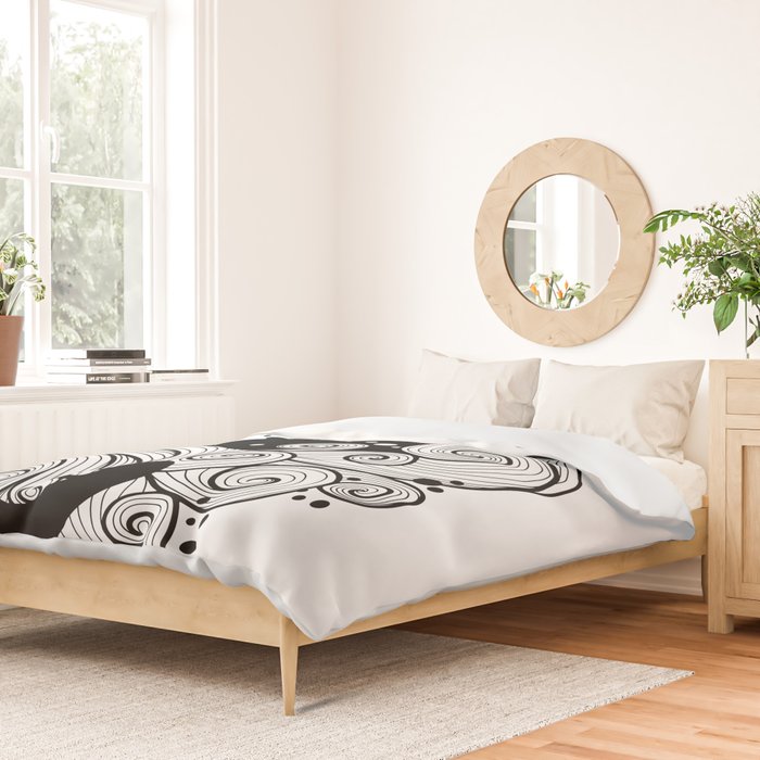 The Cat and the Sea Duvet Cover Gallery Image 2