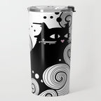 The Cat and the Sea Travel Mug Gallery Image 2
