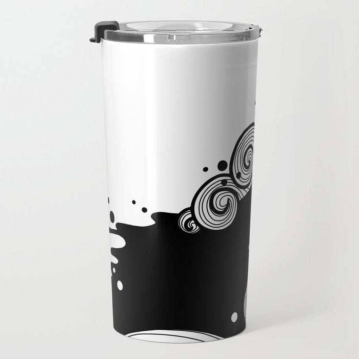 The Cat and the Sea Travel Mug Gallery Image 3