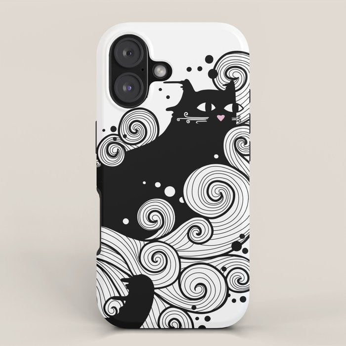 The Cat and the Sea iPhone Case Gallery Image 1