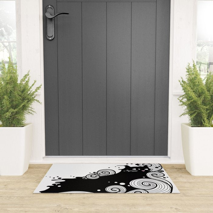 The Cat and the Sea Welcome Mat Gallery Image 3