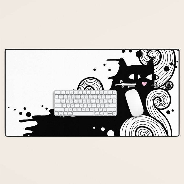 The Cat and the Sea Desk Mat Gallery Image 1
