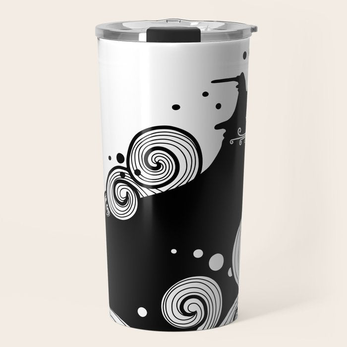 The Cat and the Sea Travel Mug Gallery Image 1
