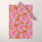 Strawberries and Bows Print Wrapping Paper Gallery Image 1