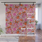 Strawberries and Bows Print Wall Mural Gallery Image 1
