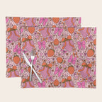 Strawberries and Bows Print Placemat Gallery Image 1