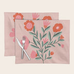 Pink Folk Bouquet Placemat Gallery Image 1