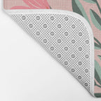 Pink Folk Bouquet Bath Mat Gallery Image 2
