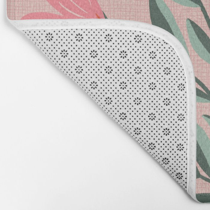 Pink Folk Bouquet Bath Mat Gallery Image 2