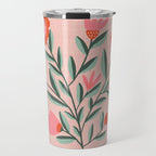 Pink Folk Bouquet Travel Mug Gallery Image 1