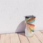 Multicolorful Leaf Design Travel Mug Gallery Image 4